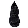 Кроссовки (28-30)-на структурной подошве,серебристые шнурки, с серебристыми и лаковыми вставками чёрный кожа 29510