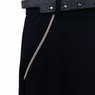 Школьная форма Брюки (5-18) -  классика, нашиты задние карманы, с декоративной отделкой на карманах и синем ремнем синий габардин 50245