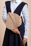 Школьная форма Сарафан (7-18)- со встречными складками, с потайными карманами, на 2-х лямках синий габардин 70857