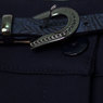 Школьная форма Брюки (5-20)-узкие, со стрелками, сбоку разрезики и две пуговички синий габардин 50281