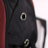 Рюкзак (ортопедический) - средний,на кармане-обьёмный геометрический рисунок с полукругом, с наушниками и зарядкой бордовый 1653