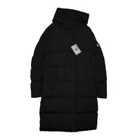 Куртка (128-164) - стеганная, с капюшоном, на спине надпись черный биопух 918601-Q