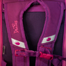 Рюкзак (ортопедический)-Единорожка  на жёстком  кармане с голубыми вставками, брелок-куколка Малиновый KH010