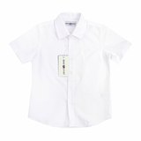 Школьная форма Рубашка (6-15)-к/р, Оксфорд белый хлопок 7000