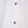 Рубашка (6-14)-д/р,синяя в крапинку отделка внутри воротника и манжета,  на кнопках белый 97-1