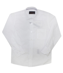 Школьная форма Рубашка (6-14) - д/р, кармашек слева белый хлопок 97